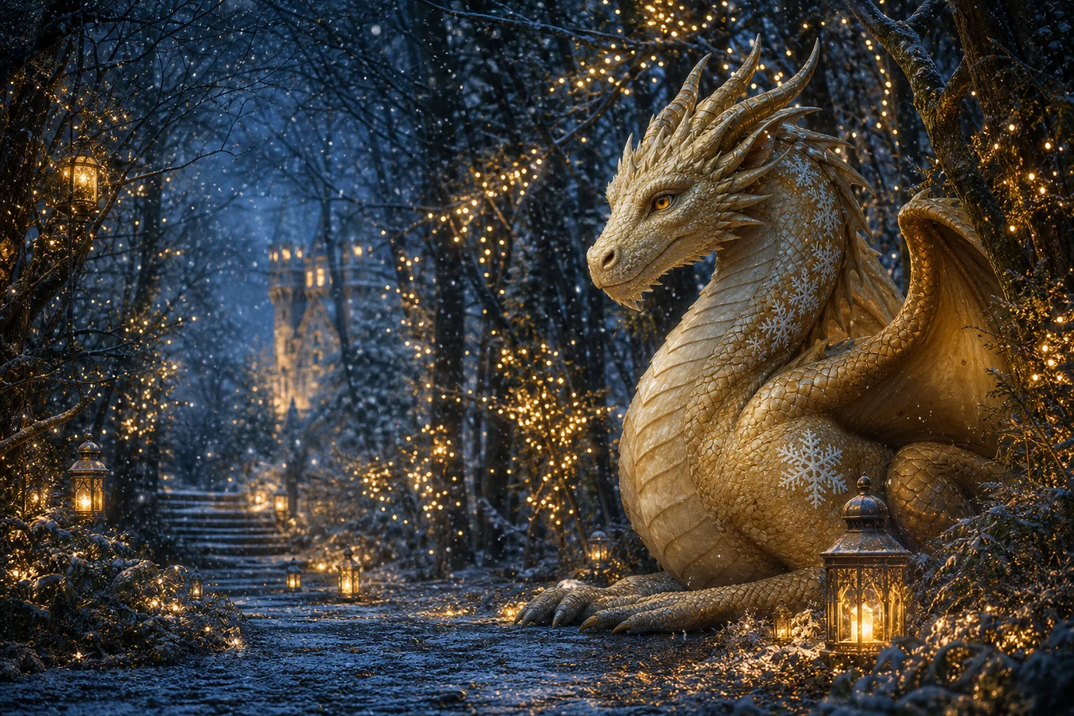 The Keeper of Christmas dragon